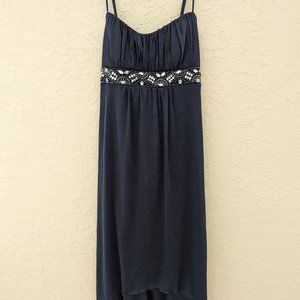 Speechless Asymmetrical Glitter Prom Dress Dance Y2K 00's Fairy Tie Back Size S